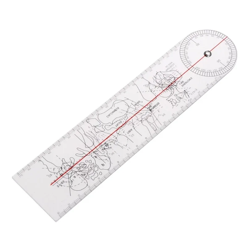 1/2Pcs 8inch Goniometer Angle Medical Ruler Rule Joint Orthopedics Tool Instruments Plastic Protractor