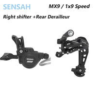 SENSAH MX9 1X9 9 Speed Derailleurs Trigger Groupset 9s 9v Shifter Lever 9 Speed Rear Derailleur Switches Compatible SRAM