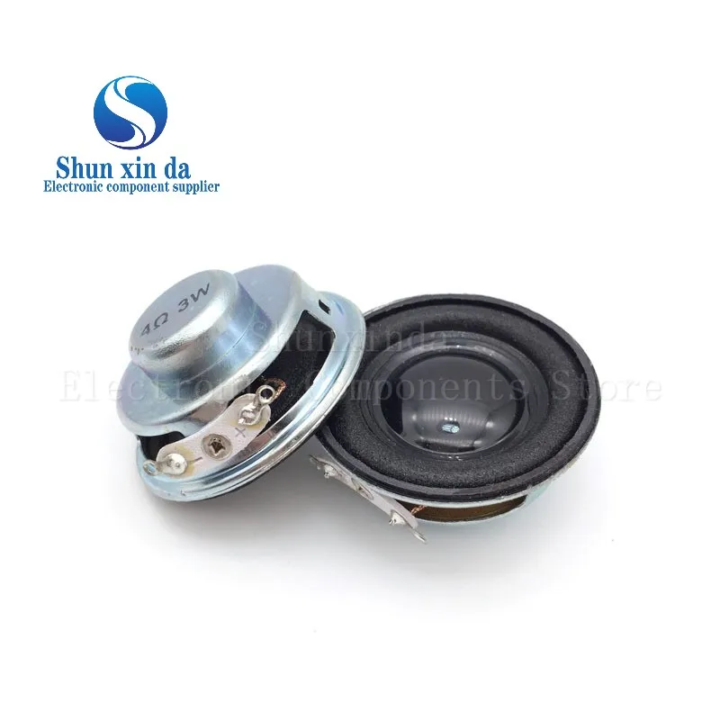 2PCS/Lot 3W 4R High Quality Speaker Horn 40MM Diameter 4CM Mini Amplifier Rubber Gasket Loudspeaker Trumpet White