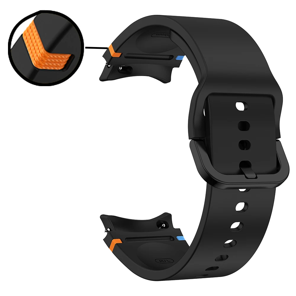 Ремешок силиконовый для Samsung Galaxy Watch FE, высококачественный браслет с маленьким украшением для Samsung Galaxy Watch 7