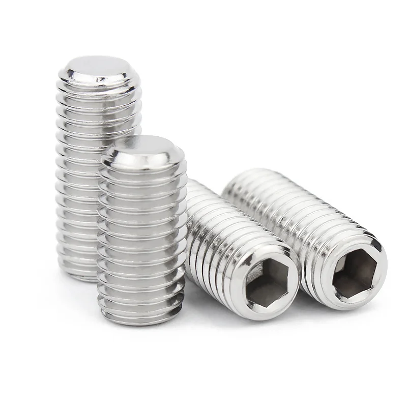 100pcs/lot Hex Socket Set Screw Stainless Steel M2 M3 M4 M5 M6 M8 M10 Headless Hexagon Socket Grub Screw DIN916 – Detail 2