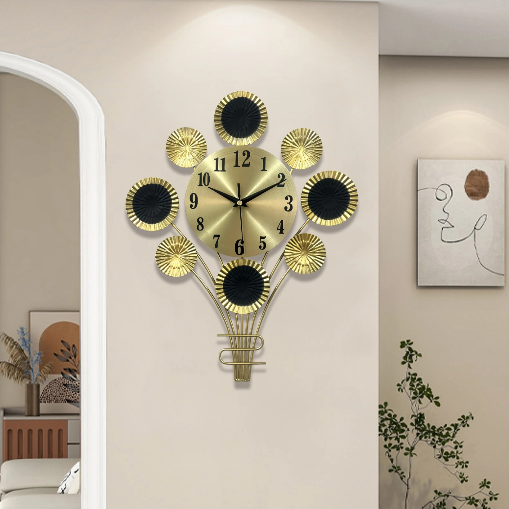 Modern Nordic Design Wall Clock Unique Balloon-Shaped Silent Wall Clocks Home Decoration Bedroom Accessories Gift