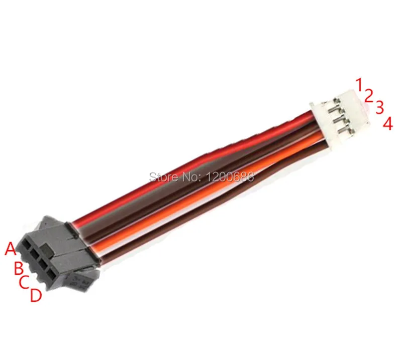 

500MM 50CM 26AWG PA 4POS 2MM WHITE 4 Position 0.079" (2.00mm) PAP-04V-S Cable assembly SM2.54 SM 2.54