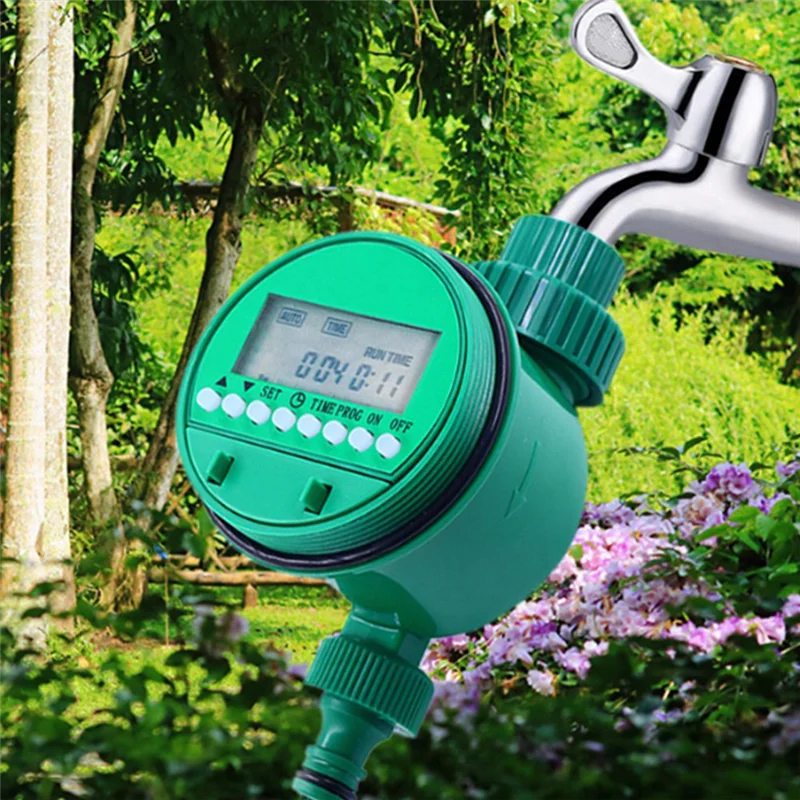 AB33-Irrigation Timer -Automatic Electronic LCD Display Home Water Timer Garden Plant Watering Irrigation Controller System