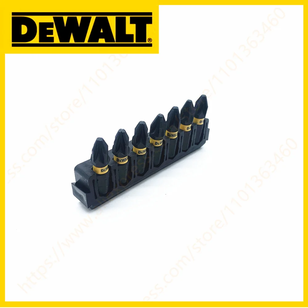 DEWALT 25MM PZ2 7 pezzi punte per trapano a percussione Set di testine per cacciavite in metallo duro in acciaio ad alta velocità