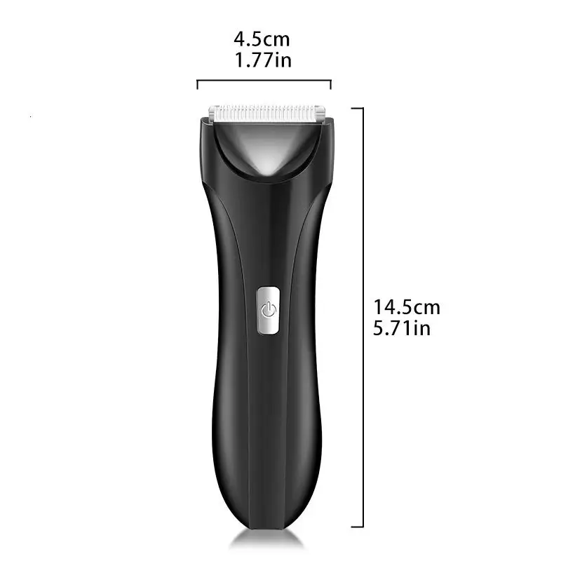 Mens Electric Body Trimmer and Shaver, USB Rechargeable 2-in-1 Grooming Tool, Ceramic Blades for Smooth Full Body Trimming, Multi-Purpose for Armpit, Arm, Leg & Beard, Skin-Friendly, Ideal Father’s Day Gift for Men
