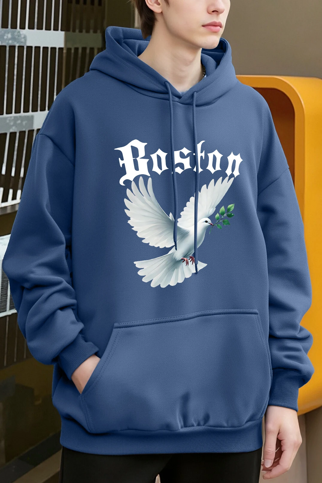 Taube Von Frieden Gedruckt Männer Hoodies Hip Hop Mehrfarbige Mode Hoody Herbst Fleece Streetwear Harajuku Tasche Männliche Kleidung