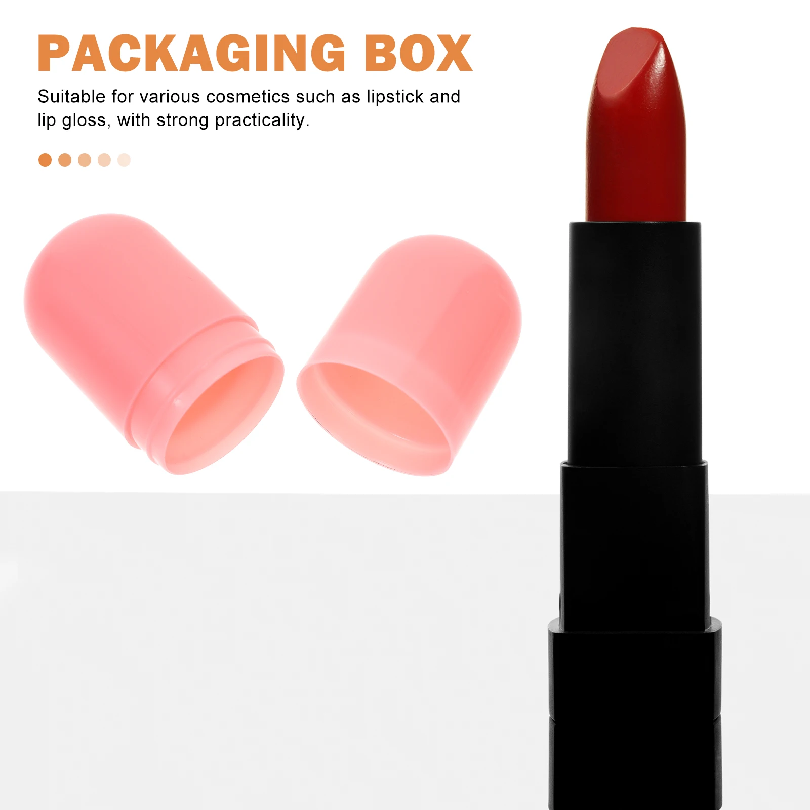 

8 Pcs Lipstick Box Refillable Gloss Tube Cute Empty Tubes Capsules Containers Pill