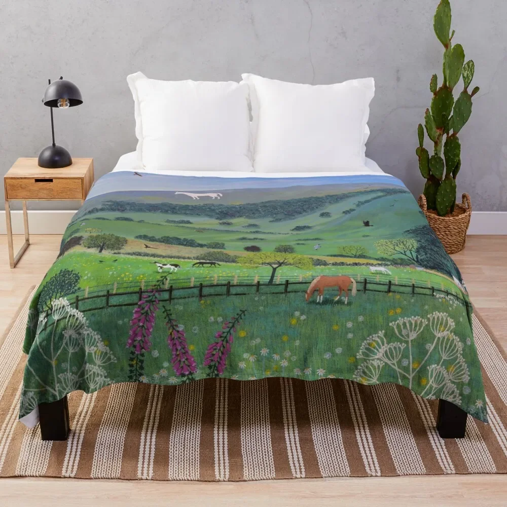 

Westbury Horse Throw Blanket Furrys funny gift Blankets For Sofas Blankets