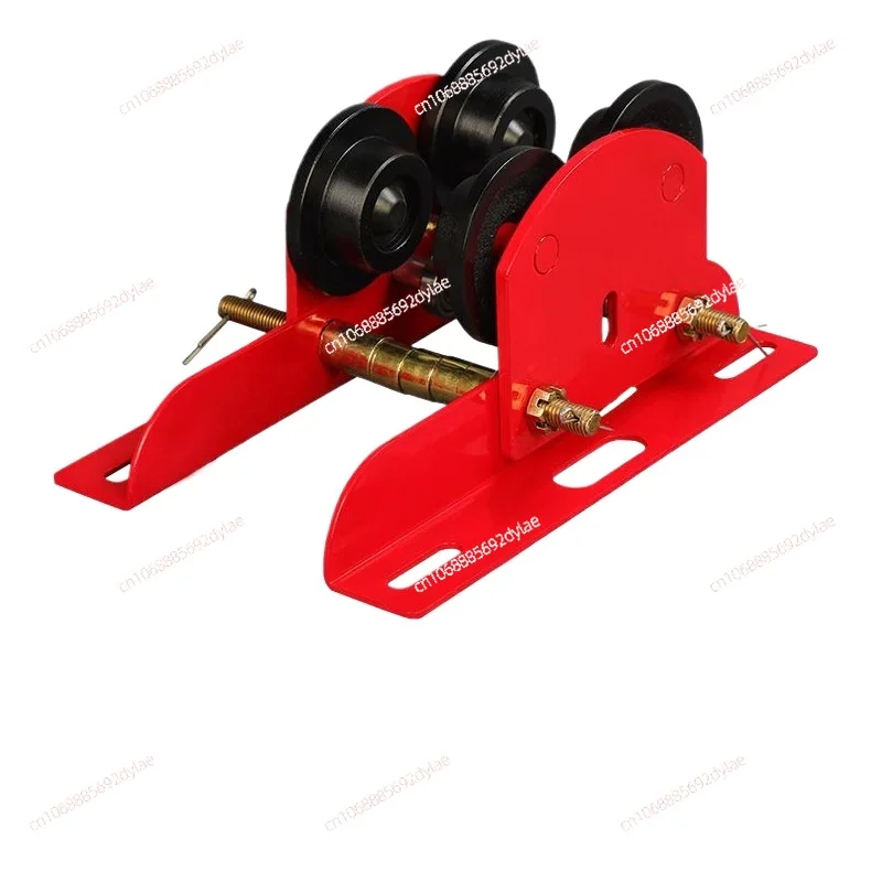 0.5T 1T Mini Electric Hoist, Hand Propelled Sports Car Household Crane Monorail Trolley I-beam Pulley Traveling Block