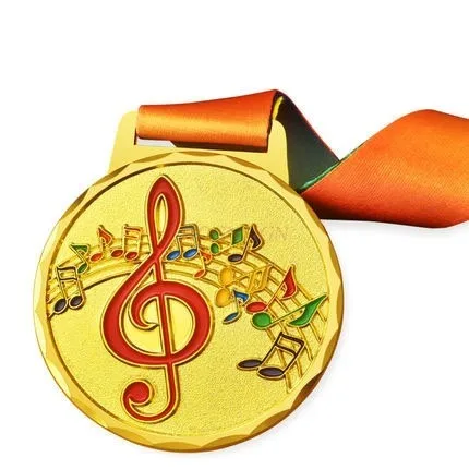 Music Medal Singing Medal Good Voice Medal Speech Contest Medal Host Gold Microphone Medal