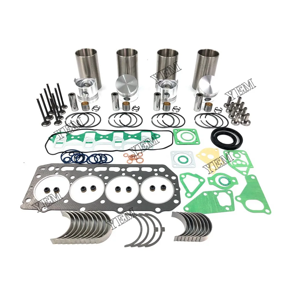 Long Time Aftersale Service 4D84-1 4D84E-1 4D84 4TN84 Overhaul Kit With Engine Bearing & Valves For Yanmar Engine parts