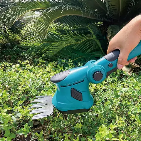 Cordless Hedge Trimmer Grass Trimmer Low Noise, Multipurpose, Gardening Tool, Compact Grass Cutter Handheld for Garden Lawn