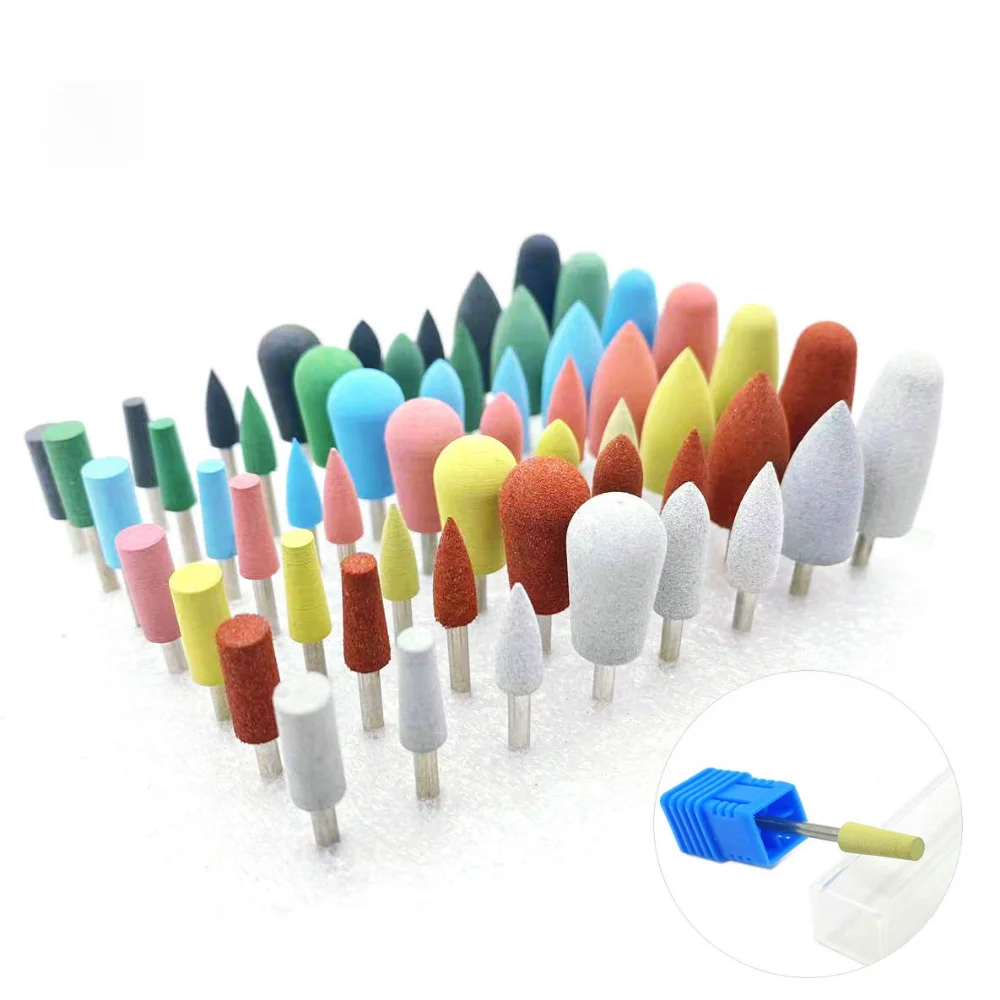 

Rubber Silicone Milling Cutter for Manicure Stones Nail Drill Bit Machine Accessories Buffer Polisher Grinder Tool