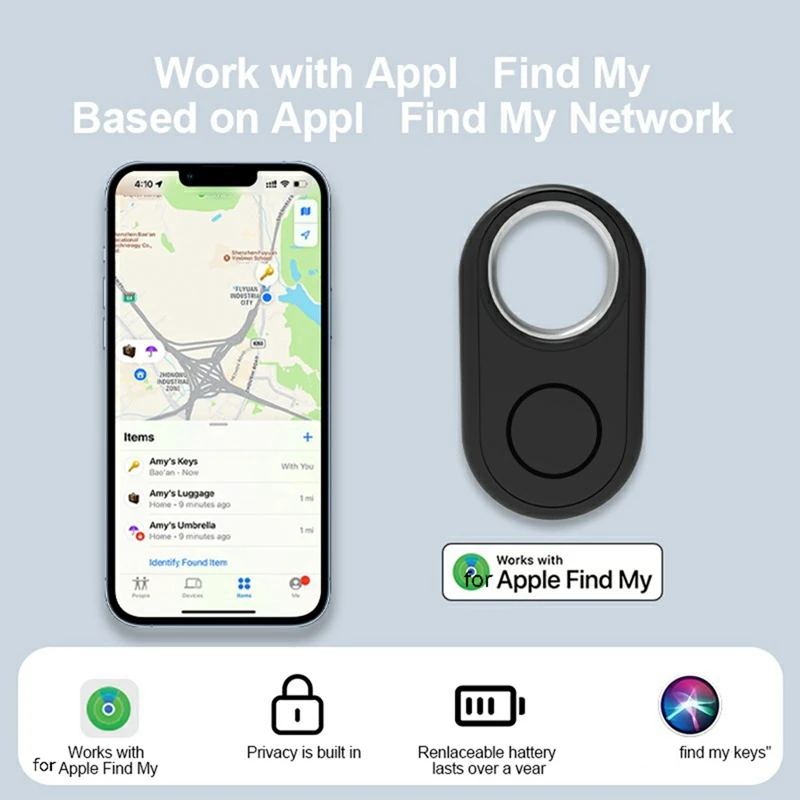 

Locator Smart Tag Work For Apple Find My App BLE Global Positioning Tracker For Iphone Key Finder Locator Wallet Itag