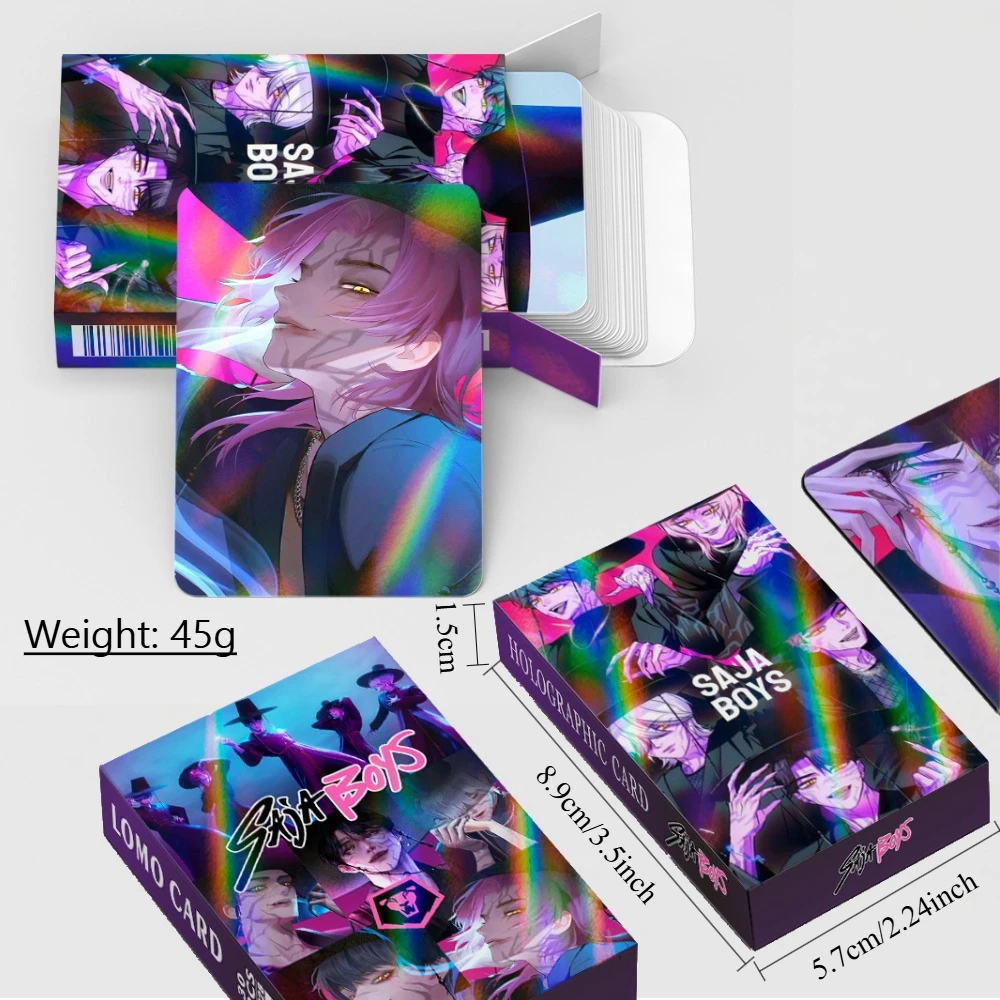 30 قطعة شيطان الصيادين Huntrix Derpy Photocards أنيمي مجموعات قابلة للجمع لمحبي K-POP Merch/بطاقات التداول جمع بطاقات الهدايا #3