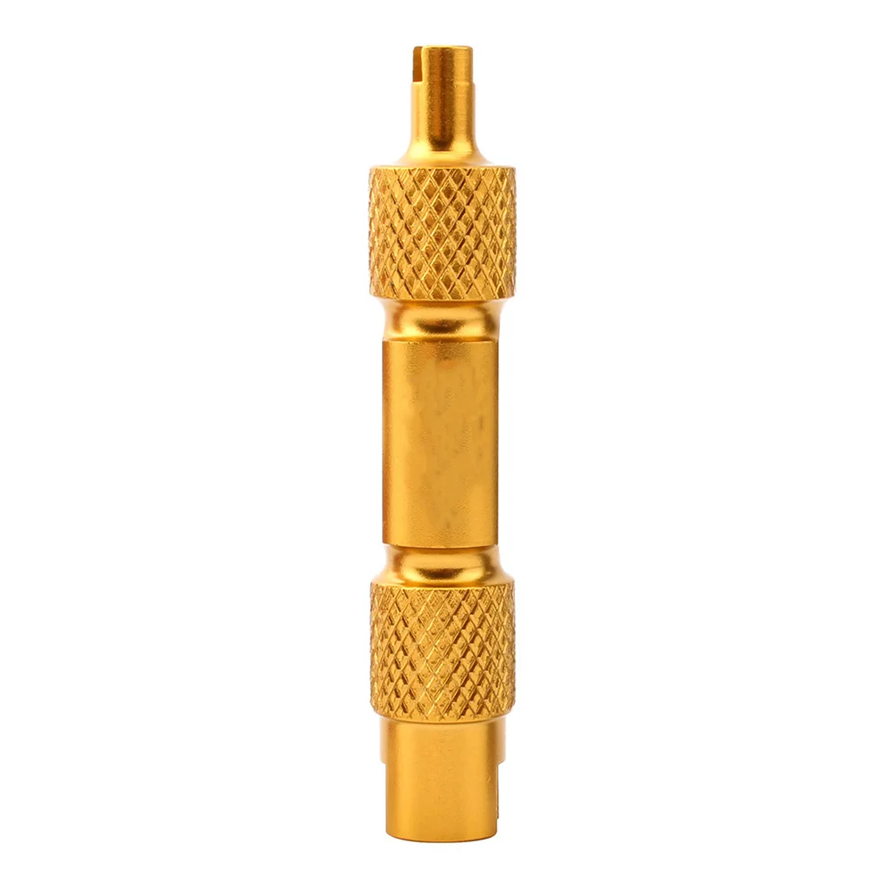 

Core Multifunction Tool Beautiful Mouth French Tube Tire Extension Rod High Quality Aluminum Alloy Valve Core Unloading Gold