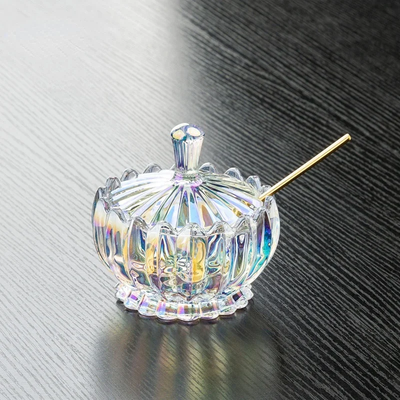

European Style Salt Sugar Glass Seasoning Jar Set Seasoning Box Seasoning Bottle Household Combination Creative Seasoning Jar