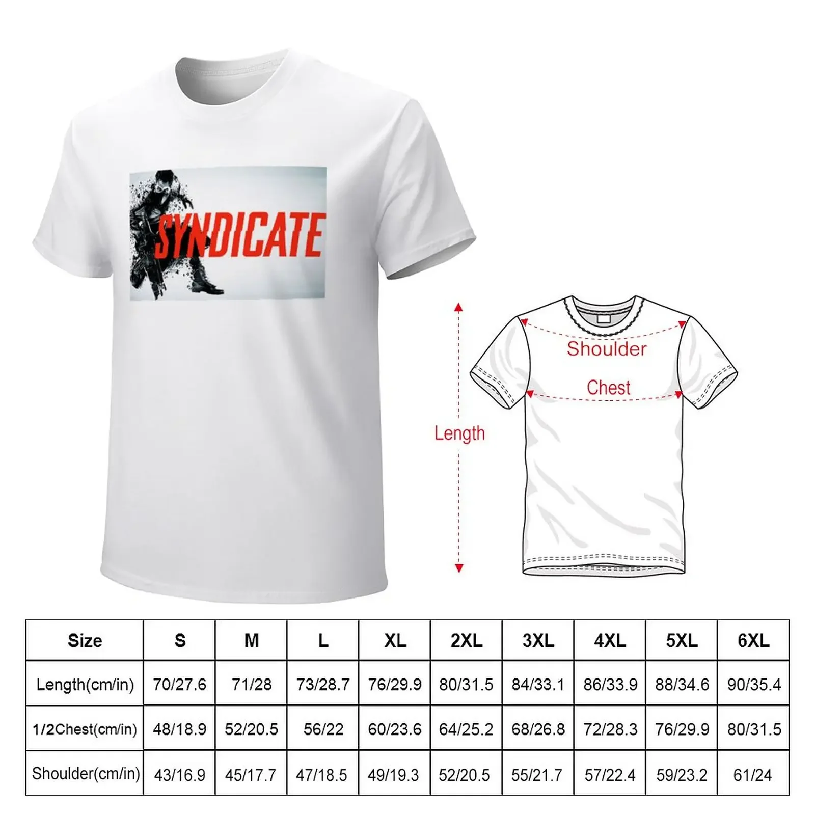 SYNDICATE Gaming T-Shirt blacks sports fans heavy weight t shirts for men