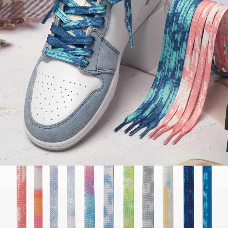 Flat Shoelaces for Sneakers Colorful Shoe Laces Casual Canvas Shoes Shoelace Unisex Boot Laces for AF1 Shoestrings 1 Pair
