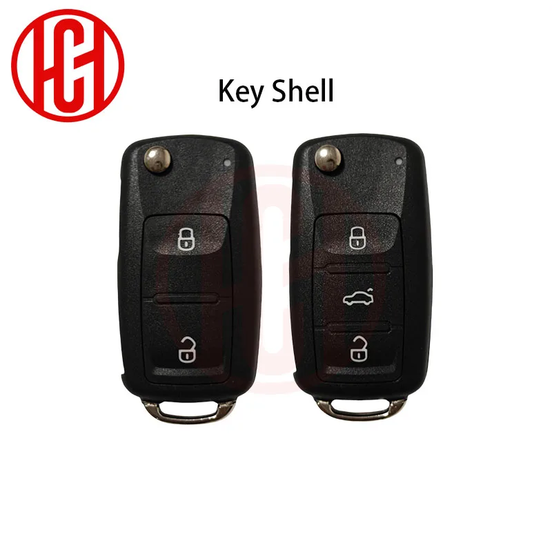 

Flip Fob Remote Car Key Case Cover Shell For VW/VOLKSWAGEN Caddy Eos Golf Jetta Beetle Polo Up Tiguan ( 5K0837202AD )