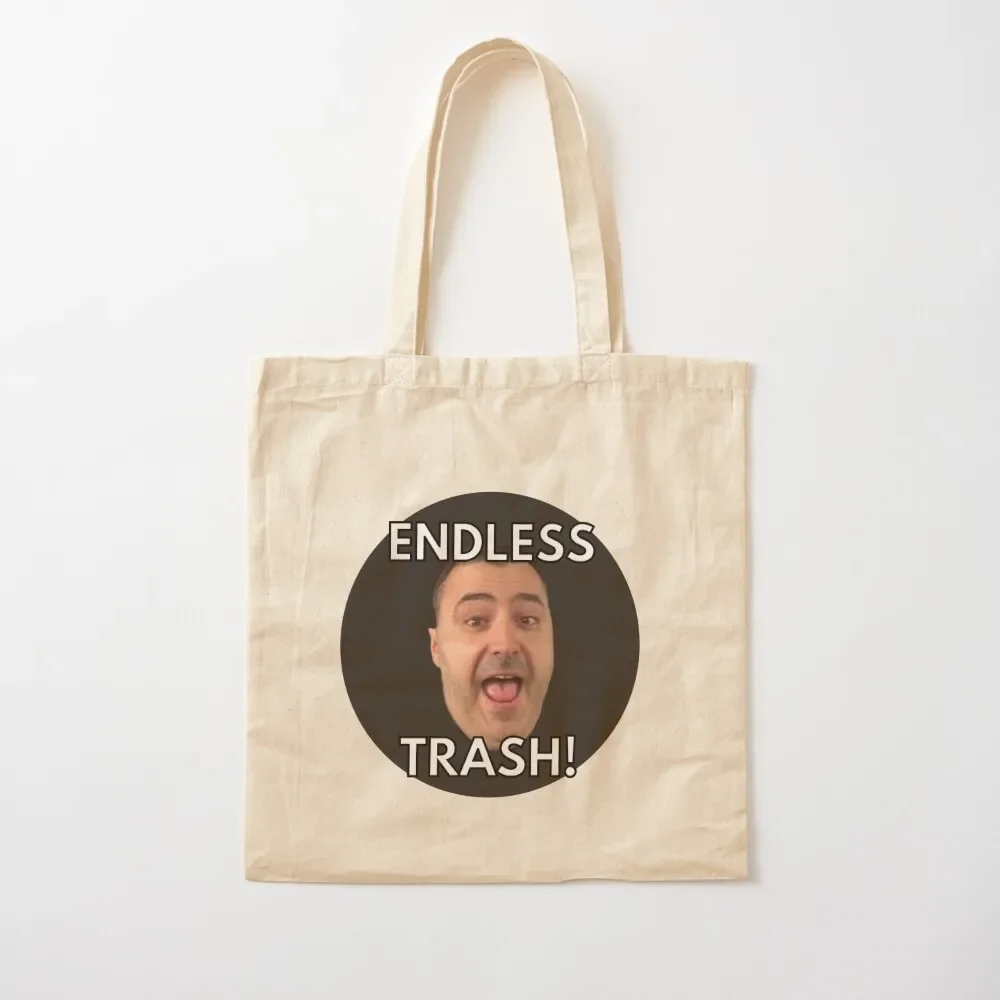 

ENDLESS TRASH! Tote Bag foldable reusable bag canvas tote bag