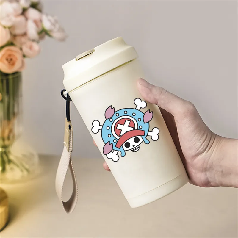 

Travel Coffee Cup Portable Car Water Cup Aniem ONE PIECE Tony Tony Chopper Cute Cartoon Pattern Sports Water Cup for Unisex Gift