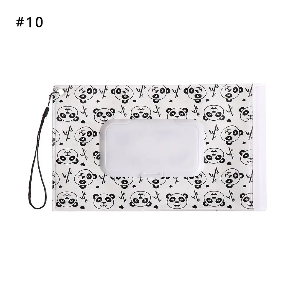 1pc Moda Utile Snap-Strap Prodotto per bambini Custodia per il trasporto Scatola per fazzoletti portatile Custodia per cosmetici Salviette umidificate Borsa Accessori per passeggino