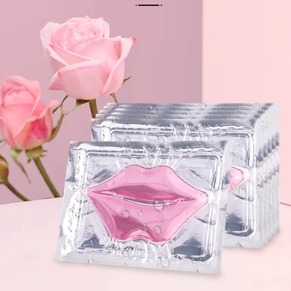 10/15/20/30pcs Pink Lip Masks With Hyaluronic Acid And Collagen Moisturizing And Hydrating Lip Patches For Improving Lip Dryness