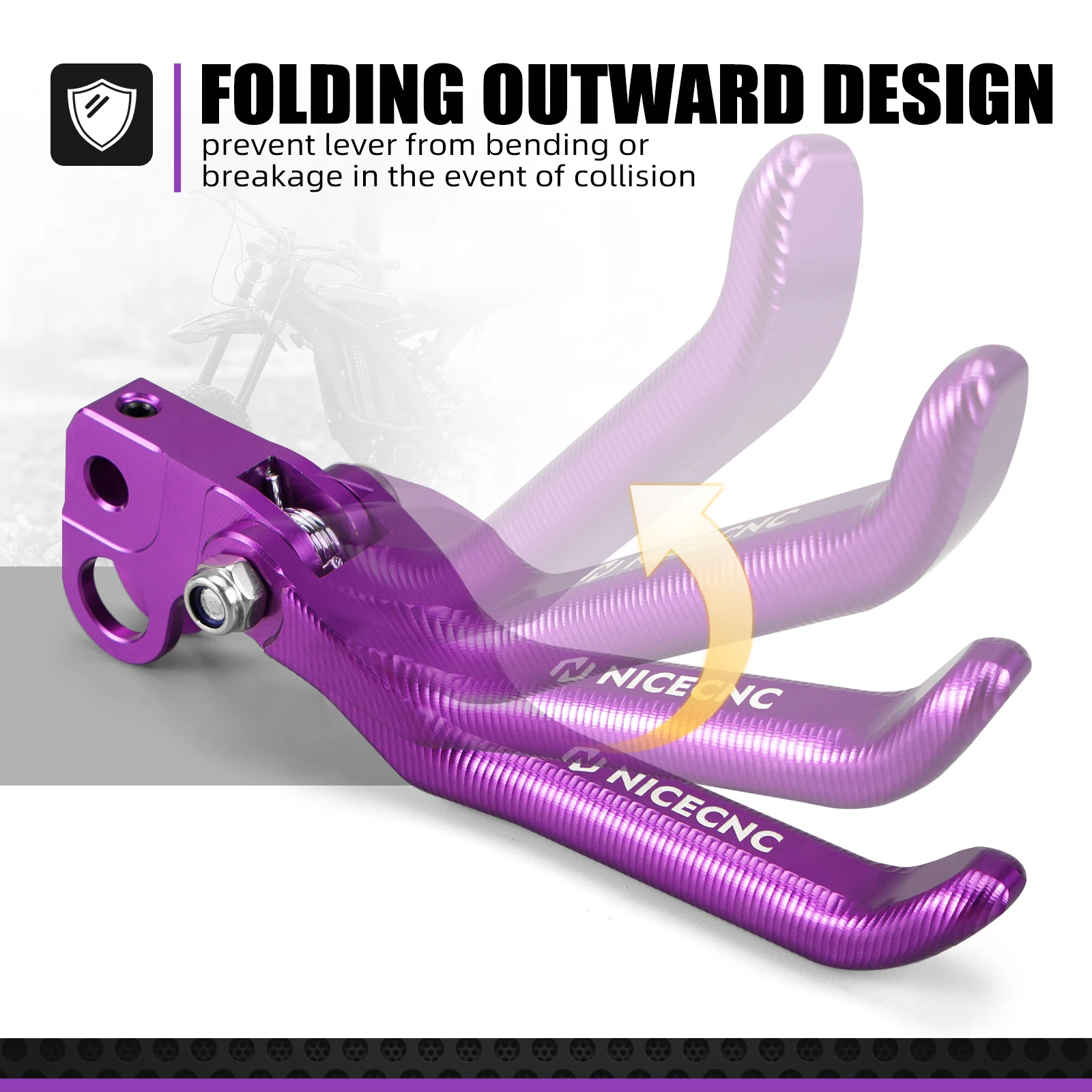 

2025 2024 2023 For Surron Light Bee X Folding Front Rear Brake Levers Kit Aluminum For Surron Light Bee S L1E Electric Dirt Bike