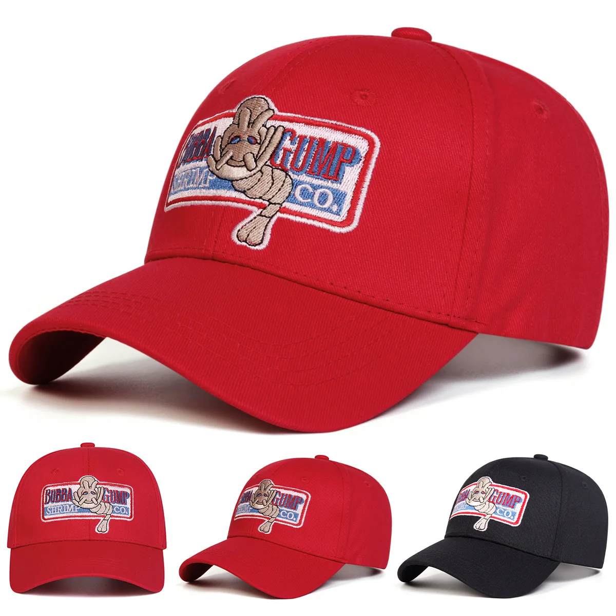 Bubba Gump Shrimp CO. Sombrero de béisbol con bordado de Forrest Gump para hombre y mujer, gorra Snapback para Cosplay, Takerlama, 1994