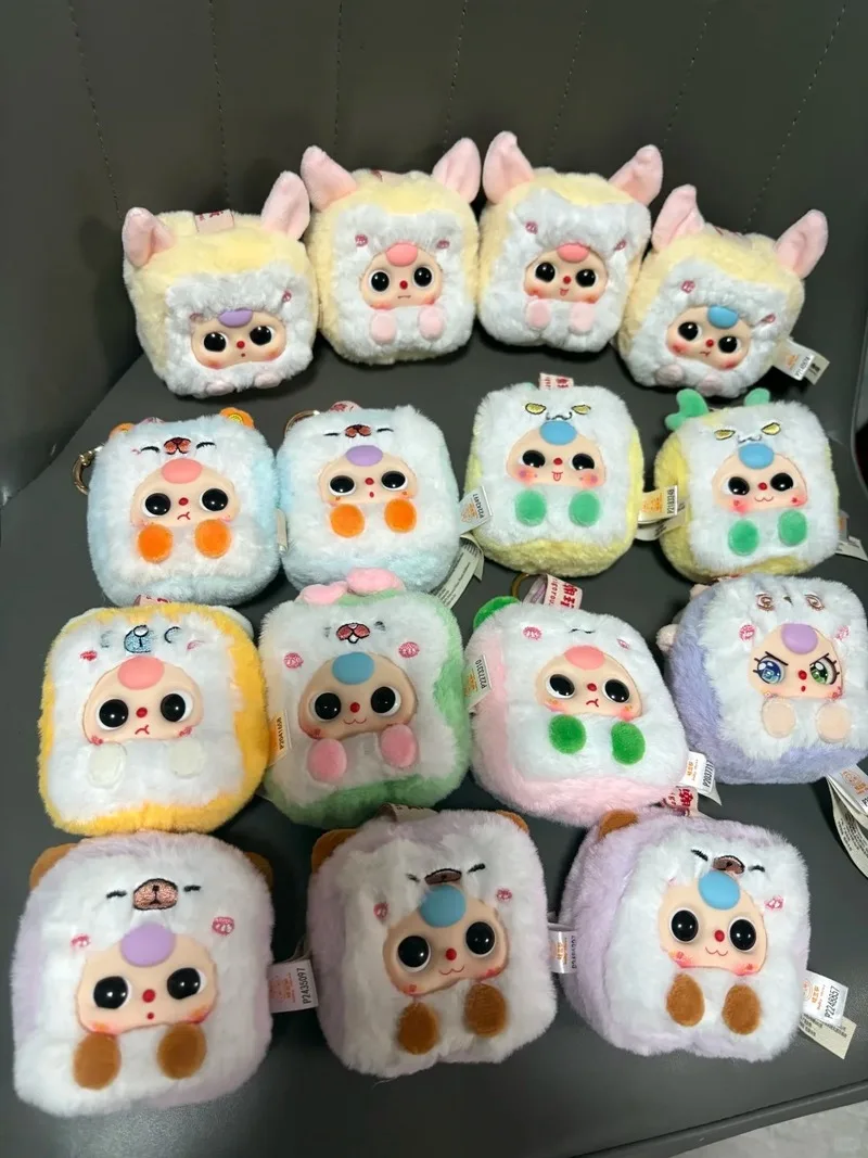 

Детские три маленьких маджонга, плюшевая слепая коробка, милая кукла, креативный орнамент, модный забавный кулон, популярные стили в Китае, подарки на день рождения