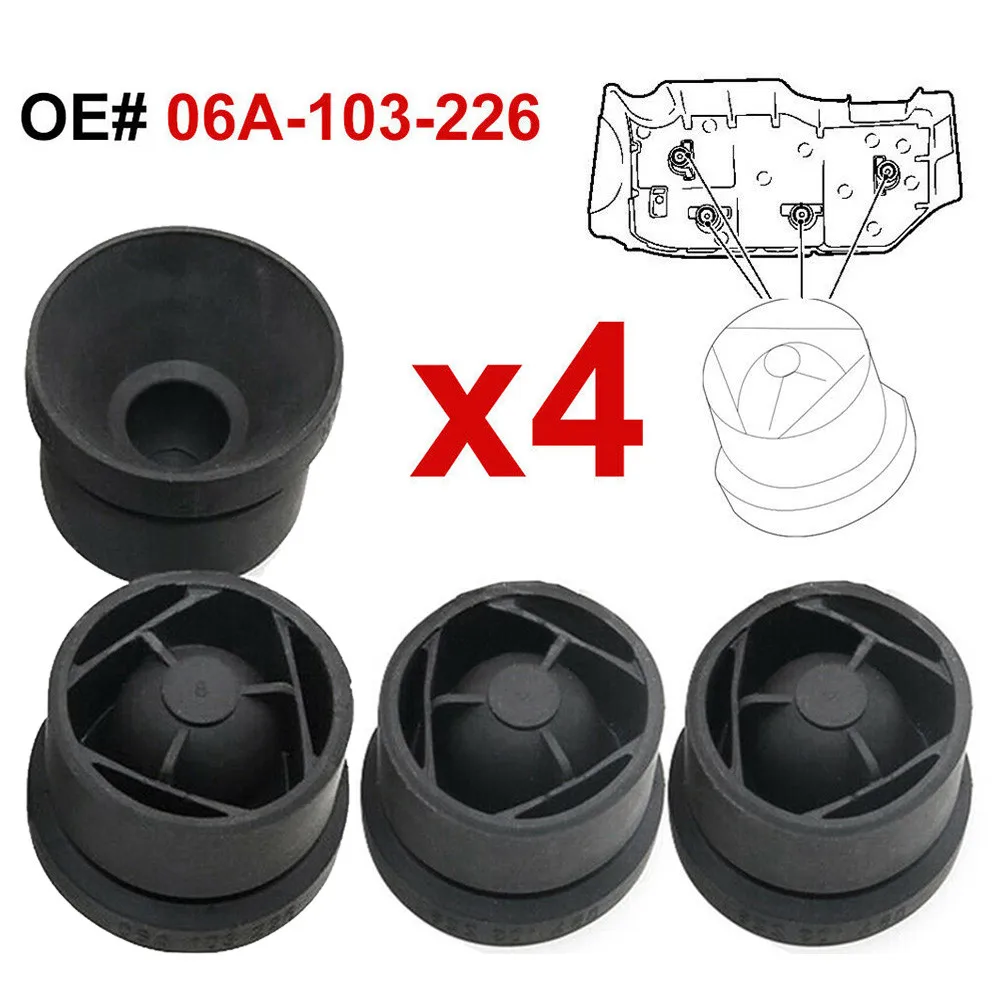 4PCS Engine Cover Gasket Rubber Buffer Mounting Clip For-Volkswagen Skoda Seat 06A-103-226