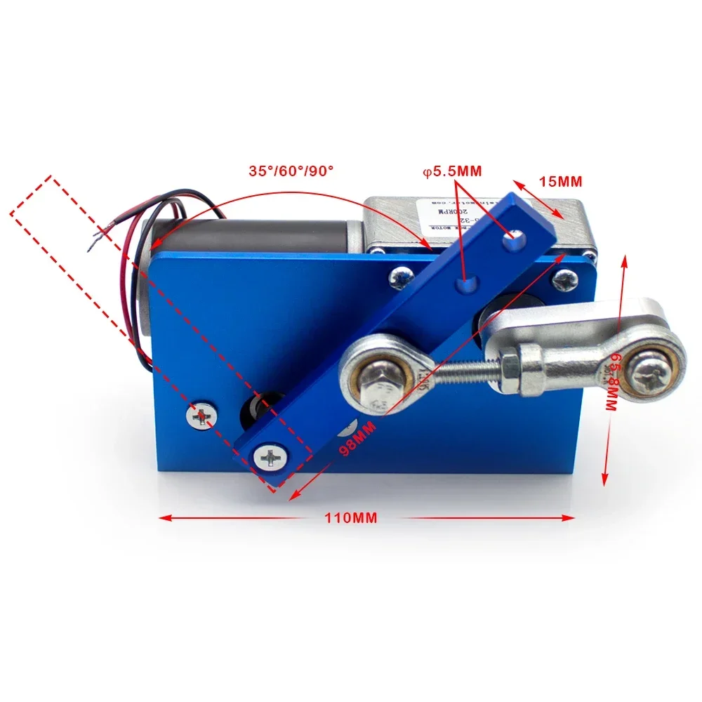 DIY Reciprocating Swing Motor High Torque Automatic Swinger Machine 35/60/90 Degree Reciprocating Linear Motor Metal Mechanism