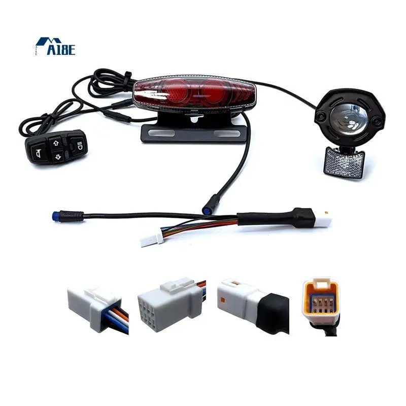 

A18E-EIBKE Электрический велосипед Ebike Рулевой стоп-сигнал Запчасти Универсальный 24 В 36 В 48 В 60 В BAFANG KUNTENG JULET