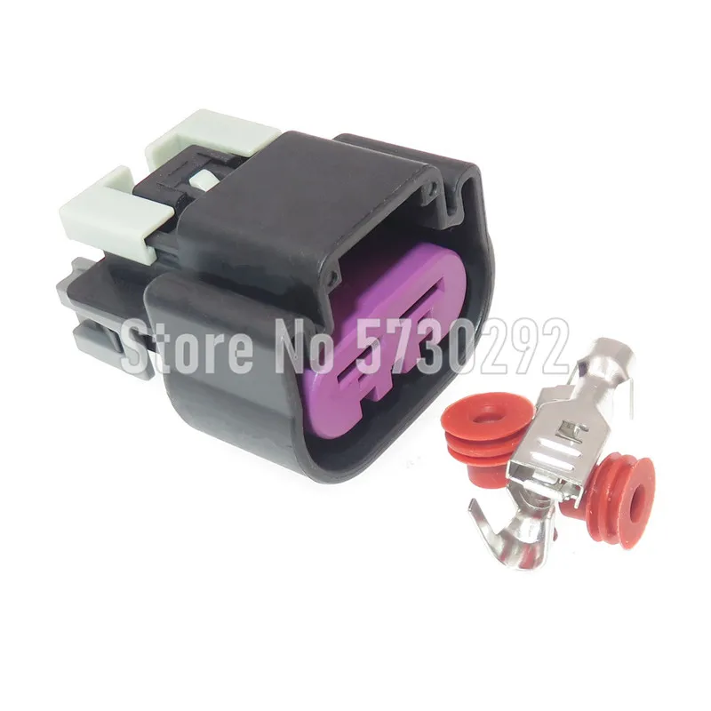 

2P 15454358 6.3mm Auto Waterproof Socket Sealed Sensor Connector Electrical Car Fan Cable Wiring Plug