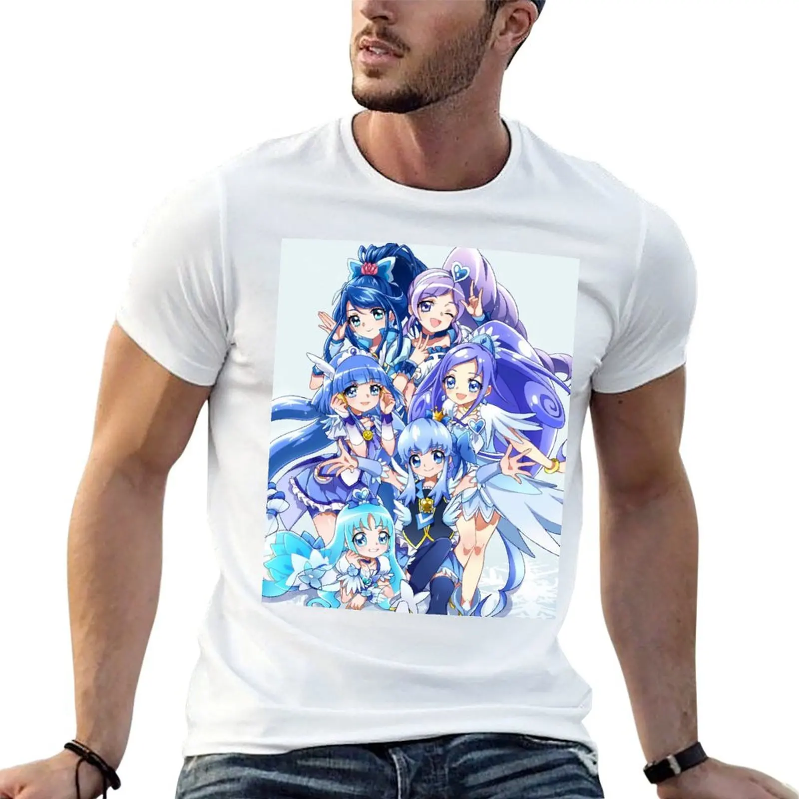 

Dokidoki precure-All in One T-Shirt men t shirt cotton 100% t shirt for man t shirts for man cotton T-shirt