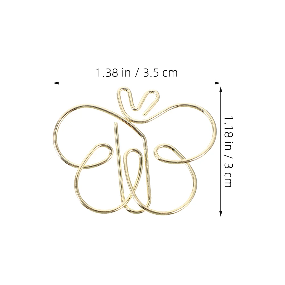 30Pcs Decorative Butterfly Paper Clips Artistic Design for Documents Journals Travel Portable Versatile Cute Paper Clips