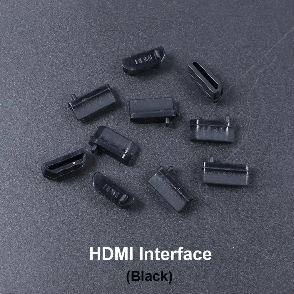 JCD 50pcs Silicone Dust Plugs Type-C Micro USB Phone Anti-dust Protector Cover USB Charging Port HDMI-Interface RJ45 For Laptop image 3