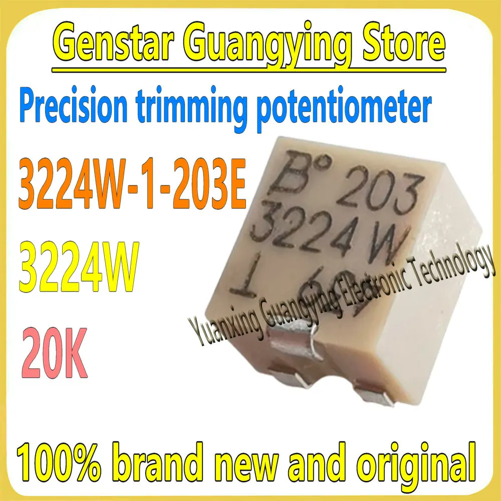 

(10 шт.) 3224W-1-200E 3224W-1-201E 3224W-1-202E 3224W-1-203E 3224W-1-204E 3224W-1-502E Новый прецизионный регулируемый потенциометр