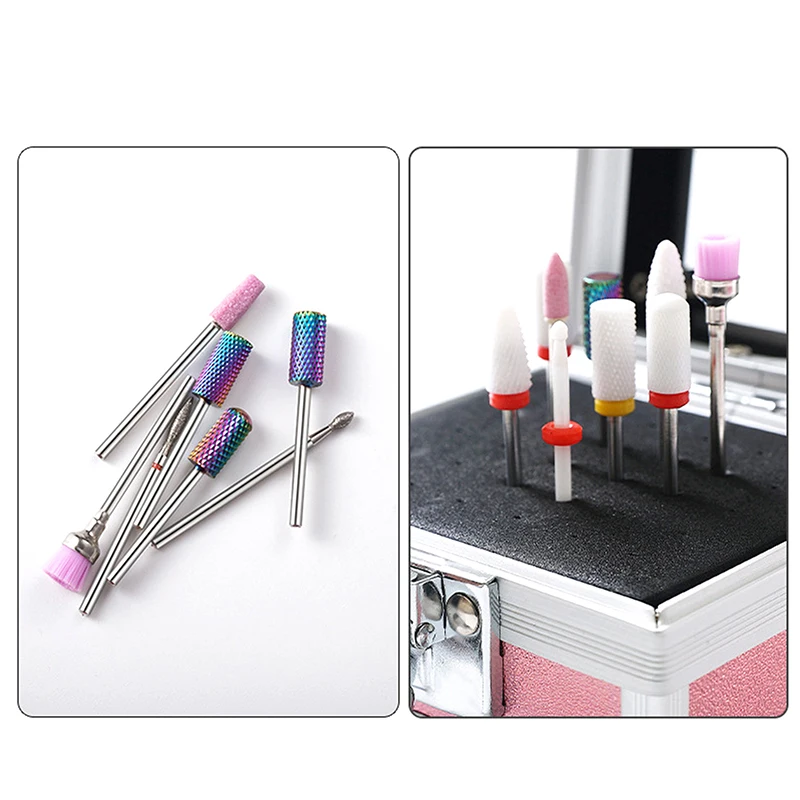 Nail Drill Bits Storage Box For Manicure Nail Art Tools Drill Bits Organize Nails Accessories Drill Bits Storage Box