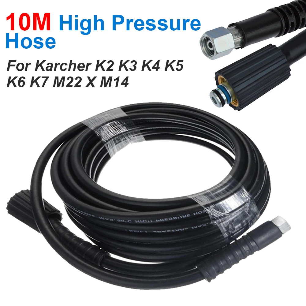 

10M High Power Pressure 5800PSI Washer Extension Jet Hose Connector Replacement M22 X M14 For Washer Washing Spray Guns