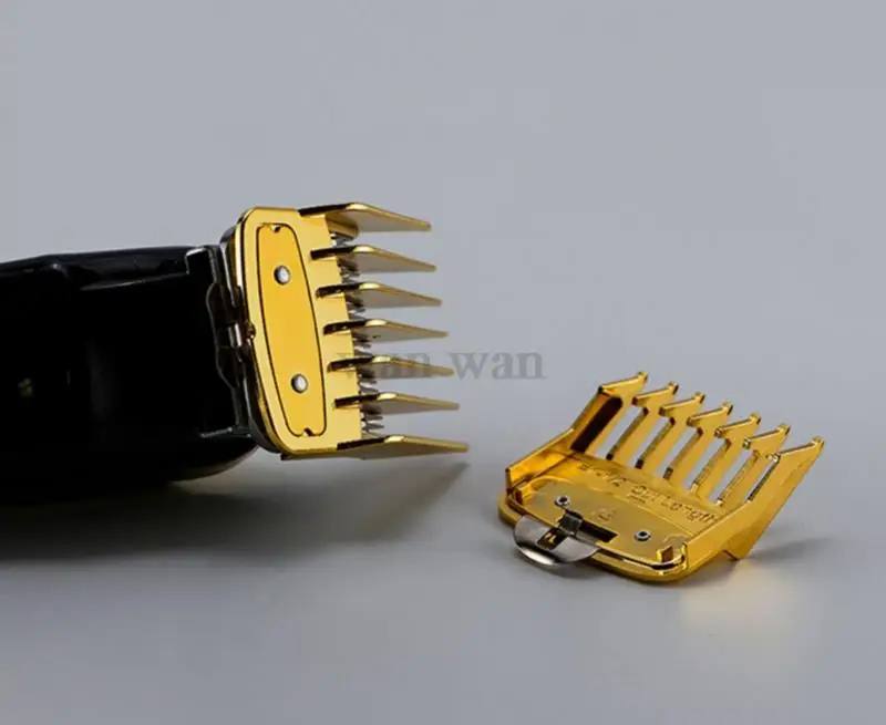 1,5mm 3mm 4,5mm 6mm Abstandskämme für elektrische Haarschneidemaschinen, professionelle Schneidführungskämme für Friseursalons, Schwarz Y0731 – Detail 13