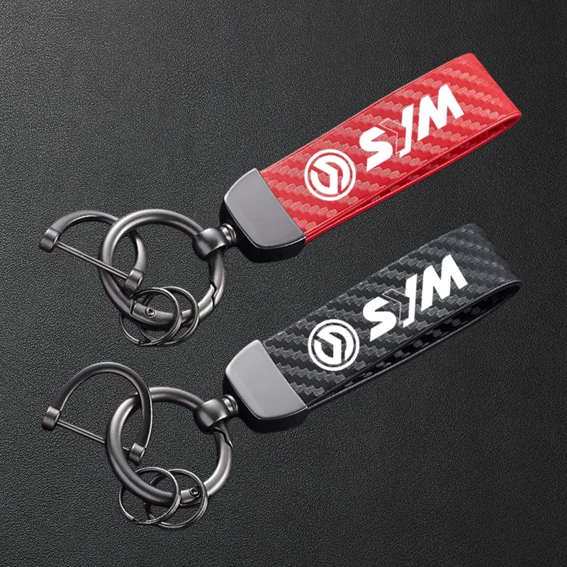 LLavero de Metal con estampado de fibra de carbono para motocicleta de alta calidad para SYM ADX 125 CROX 50 150 Jet X 14 125X150 180 200