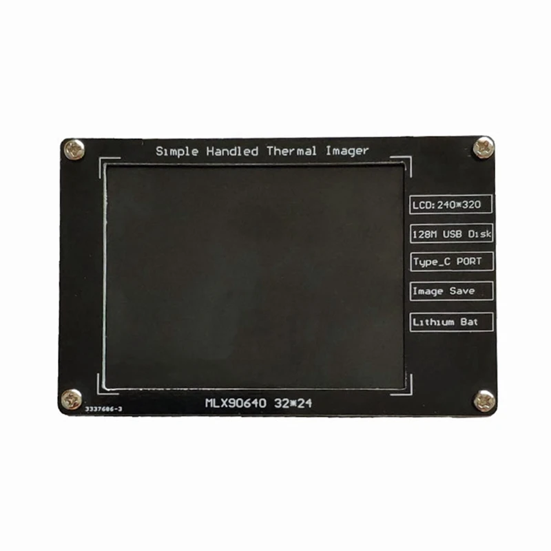 MLX90640 2.8 Inch LCD Digital Infrared Thermal Imaging 320X240 800Mah Temperature Detection DIY Thermal Imaging Camera