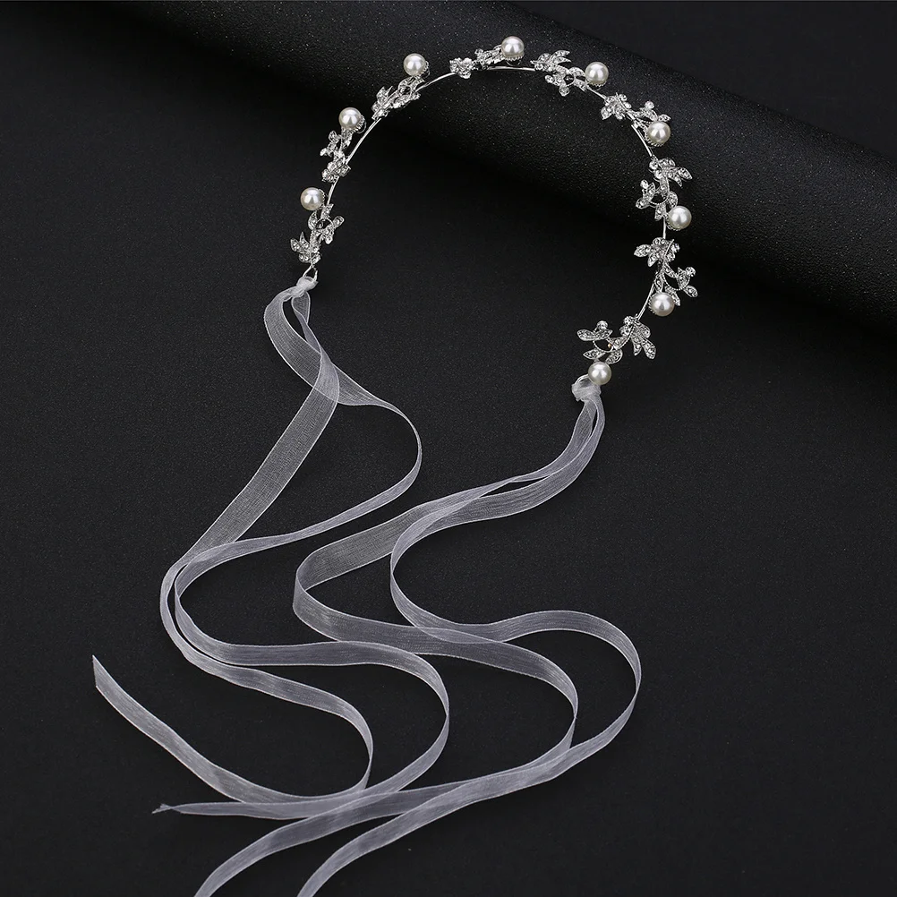 

Stylish Pearl Headwear Rhinestone Bridal Hair Decor for Wedding Ceremony Party Everyday Wear Beautiful Headband