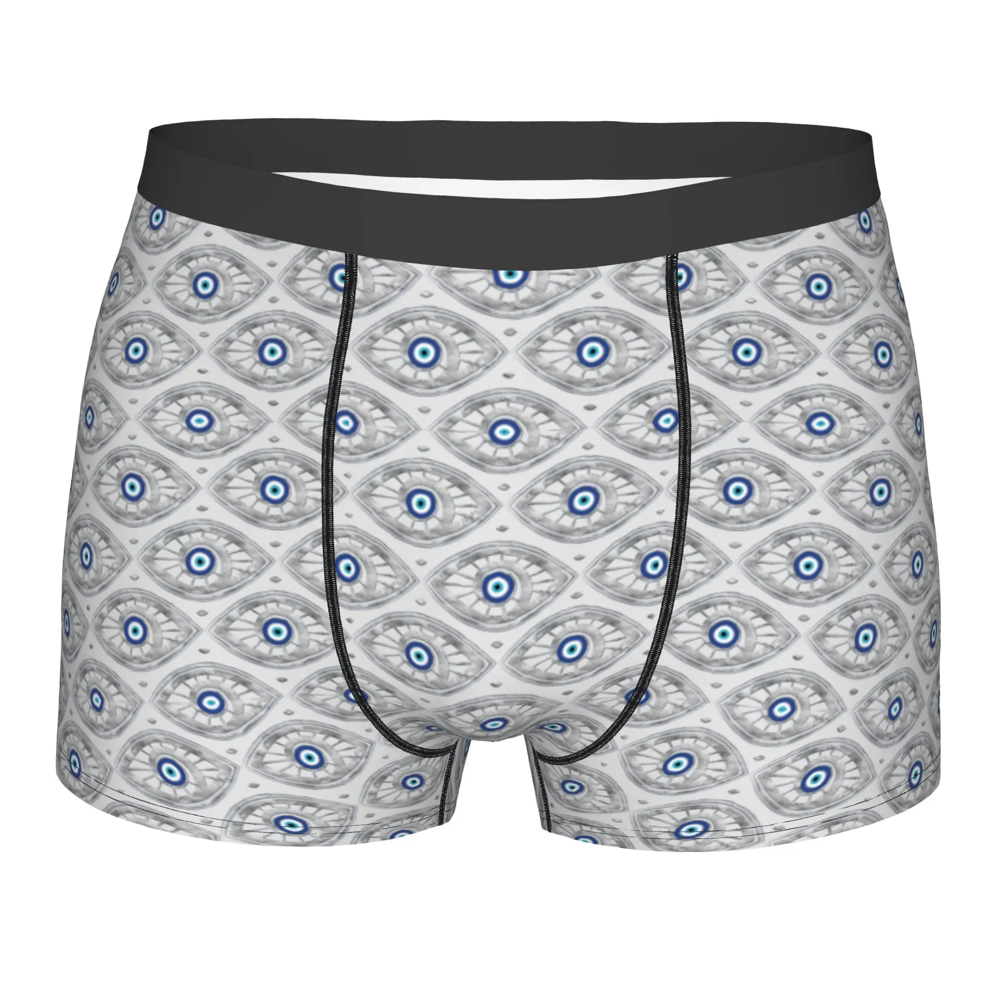 

Custom Greek Mati Mataki Evil Eye Underwear Male Print Charms Nazar Amulet Boxer Briefs Shorts Panties Breathable Underpants