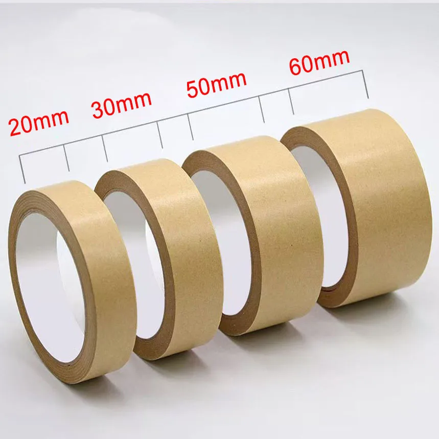 

Paper Packaging Tape Kraft Paper Adhesive Tape Masking Moving Transport Sealing Tape,Photo Framing Tape Brown Packing Tape