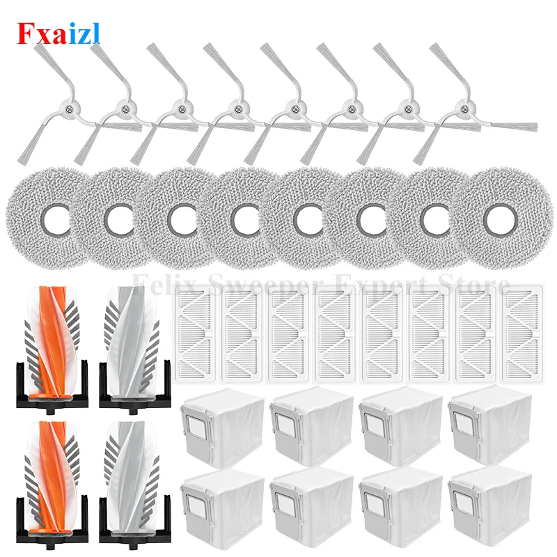 Zubehör für DJI ROMO P / ROMO S / ROMO A Staubsauger Hauptwalze Seitenbürste Mopptuch HEPA-Filter Staubbeutel Ersatzteile
