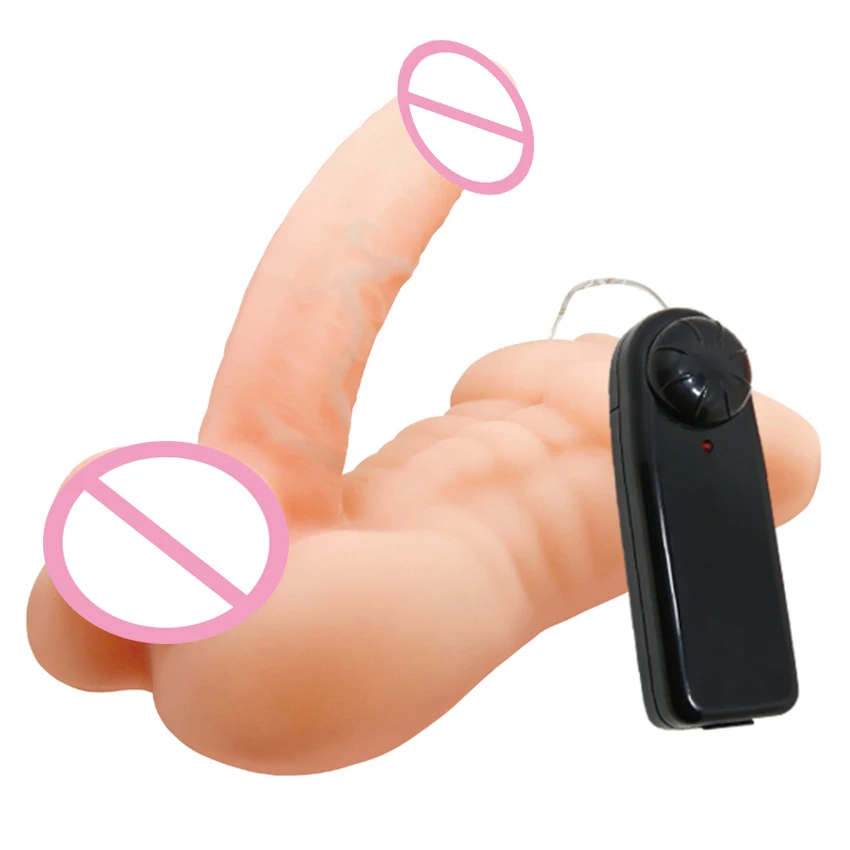 Pocket Size Half Body Sex Doll Vibrator Sex Toy for Women Gay Male Masturbator Buttt Plug Torso Doll Female Vibrating Dildo 18+